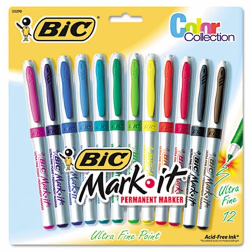 BIC® Intensity™ Fine-Point Permanent Markers, 12 pk - Harris Teeter