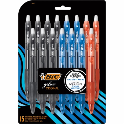 BIC® Gelocity Original Extra Smooth Gel Pens Perspective: front