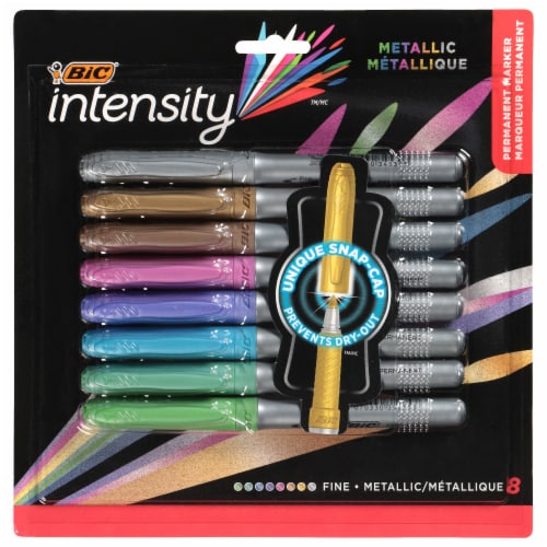 BIC® Intensity™ Fine Metallic Markers - Assorted Perspective: front