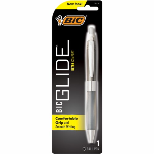 BIC® Glide™ Ultra Comfort Ball Point Pen - Black Perspective: front