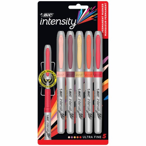 BIC Intensity Fineliner Medium Felt Tip Pens - Assorted, 6 pk - Kroger