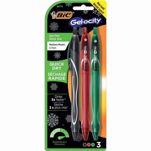 BIC Gel-ocity Quick Dry Gel Pen Holiday Pack Perspective: front