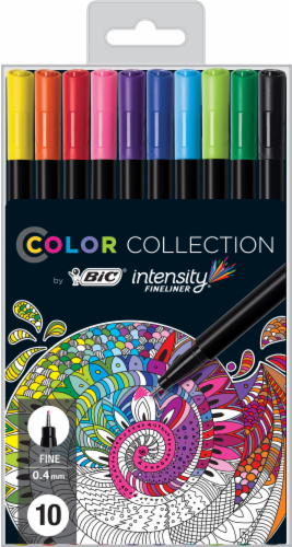 BIC Intensity Fashion Permanent Markers, Ultra Fine Point, Assorted Colors