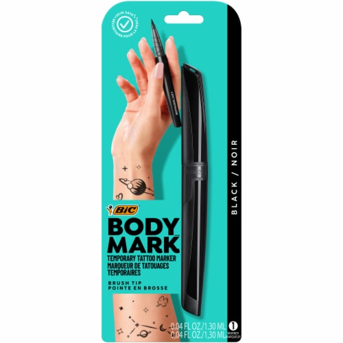 BIC® BodyMark Temporary Tattoo Marker - Black, 1 ct - Fred Meyer