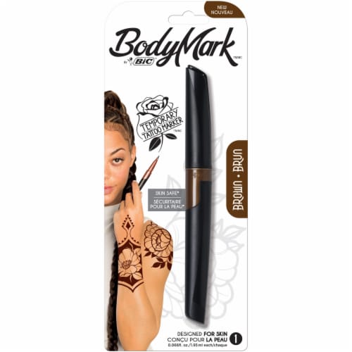 BIC BodyMark Temporary Tattoo Marker - Brown Perspective: front