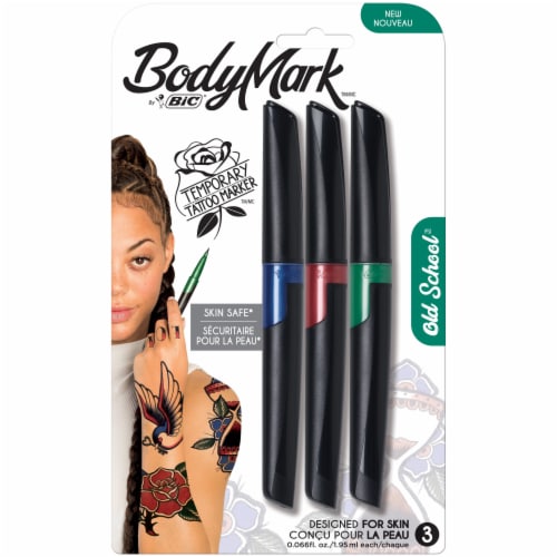 BIC BodyMark Temporary Tattoo Marker, 3 pk - Kroger