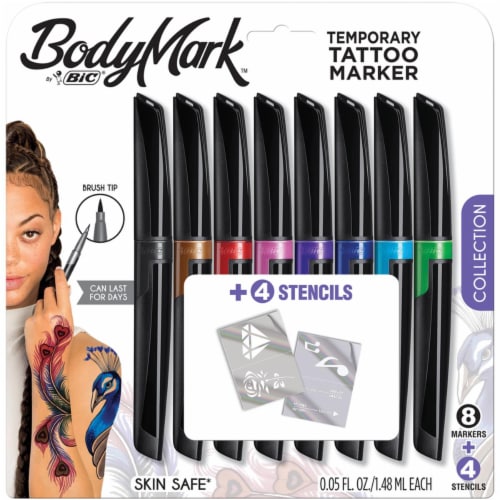 Give yourself a temporary tattoo with new skin-safe markers