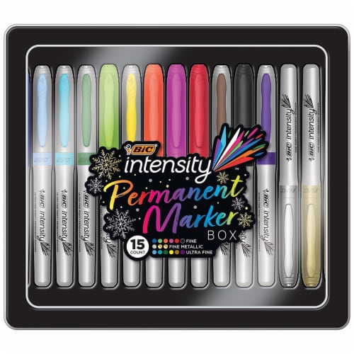BIC Intensity Permanent Marker Holiday Box Perspective: front