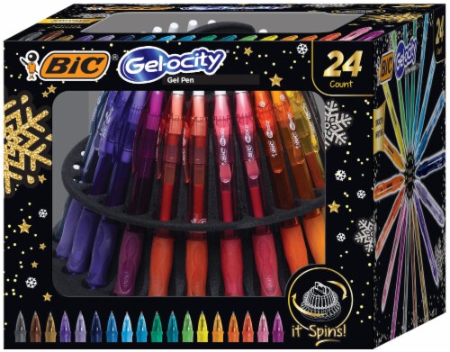 BIC Gel ocity Original Gel Pens with Spinner Rack 25 pc City Market