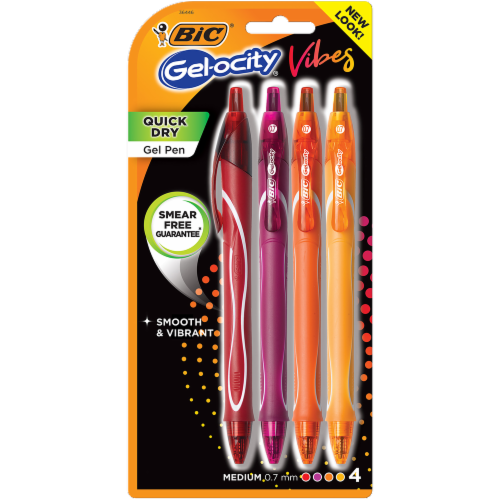 BIC® Gel-ocity® Vibes Quick Dry Gel Pens - Assorted Perspective: front