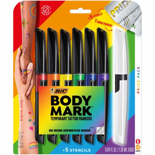 BIC Body Mark Mandala Temporary Tattoo Marker, 3 pk - Fred Meyer