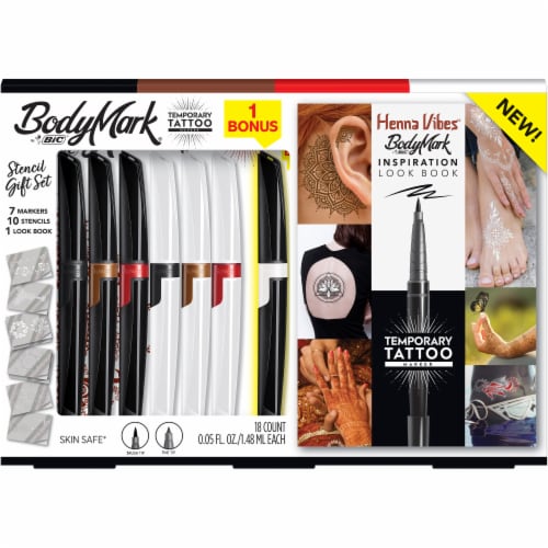 BIC BodyMark Henna Vibes Temporary Tattoo Marker Kit, 1 ct - City Market