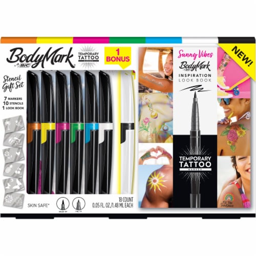 BIC BodyMark Sunny Vibes Temporary Tattoo Marker Kit, 1 ct - Foods Co.