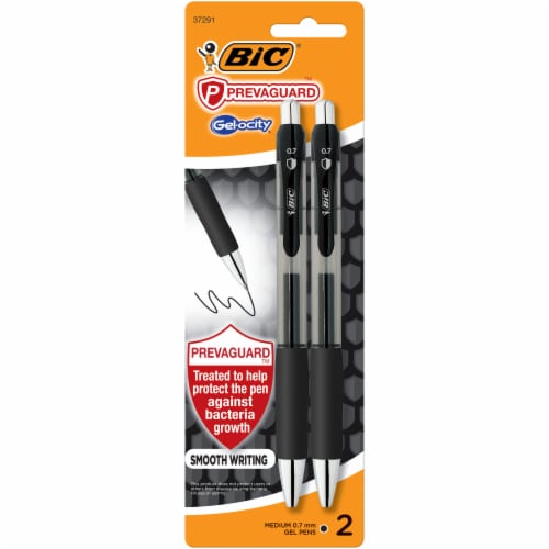 BIC® Gel-ocity® Medium 0.7mm Gel Pens - Black Perspective: front