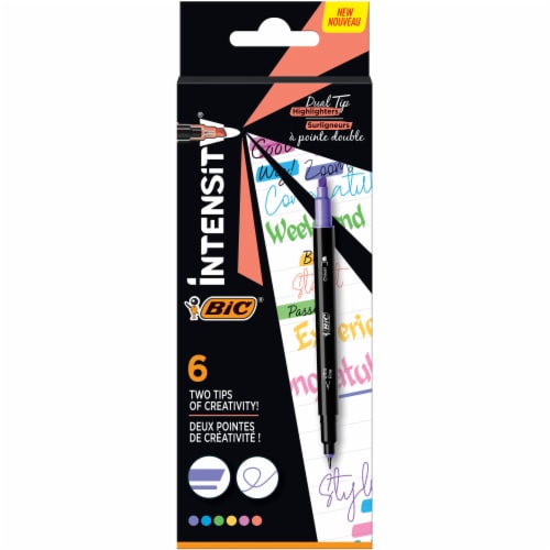 BIC® Intensity® Dual Tip Highlighters Perspective: front