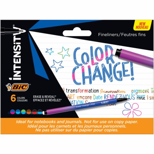 BIC® Intensity® Color Change Fineliner Pens Perspective: front