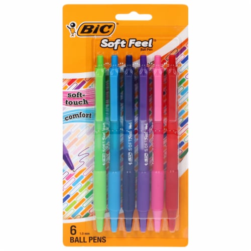 Bic® Soft Feel Assorted Colors Retractable Ballpoint Pens Perspective: front