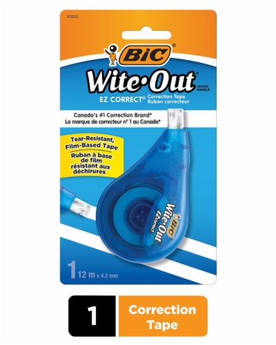 BIC Wite-Out Correction Tape, Pack Of 4 Correction Tape Dispensers