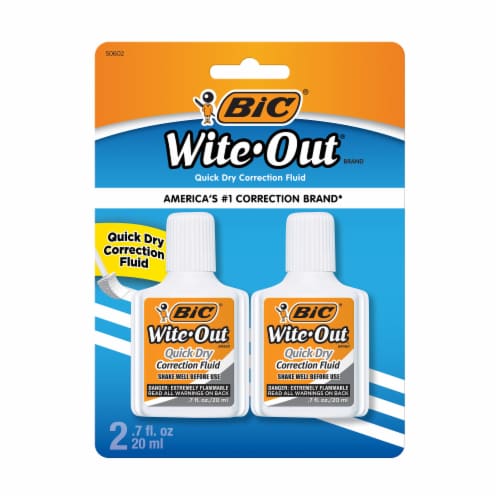 BIC® Wite Out® Quick Dry Correction Fluid Pack, 2 pk - Fred Meyer