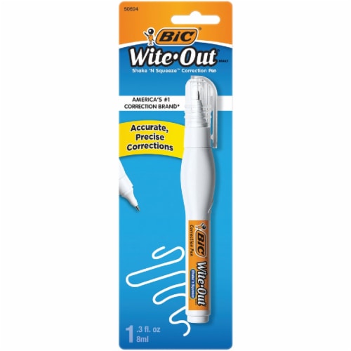 BIC® Wite-Out® Shake'n Squeeze Correction Pen, 0.3 fl oz - Pay Less Super  Markets