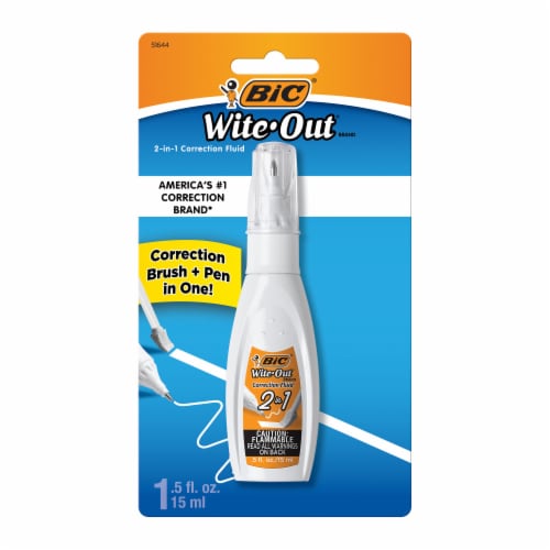 BIC® Wite-Out® 2-in-1 Correction Fluid, 0.5 fl oz - Fry's Food Stores