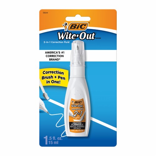 BIC® Wite-Out® 2-in-1 Correction Fluid, 0.5 fl oz - Harris Teeter