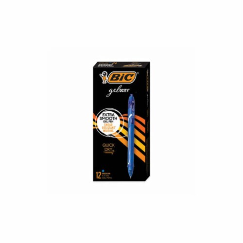 Bic Gel-ocity™ Quick Dry Gel Pen Blue, 12 Pack - Kroger