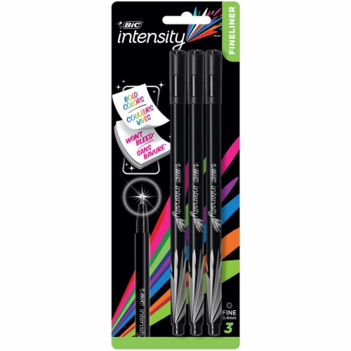 BIC® Intensity Fineliner - Black, 3 pk - Kroger