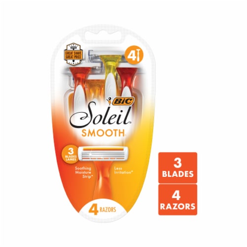 BIC® Soleil® Smooth Women's Disposable Razors Perspective: front
