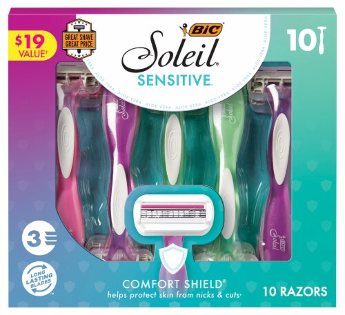 BIC® Soleil® Sensitive Razors Perspective: front