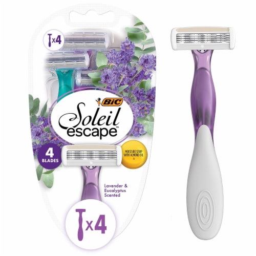 BIC® Soleil Escape™ 4-Blade Women's Razors Perspective: front