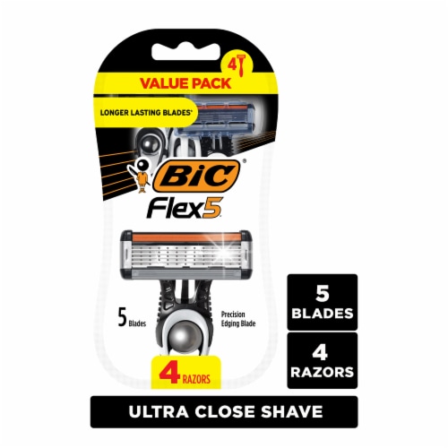 BIC® Flex 5 Ultra-Thin Blade Razors Value Pack Perspective: front