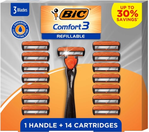 BIC® Comfort 3® Refillable Razor Gift Set Perspective: front