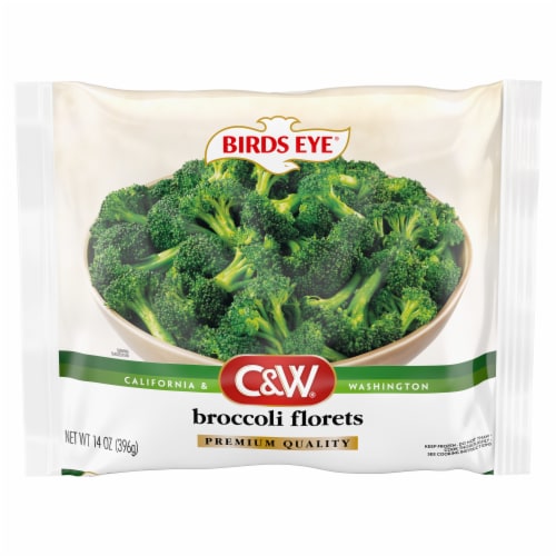 Birds Eye® C&W® Frozen Broccoli Florets Perspective: front