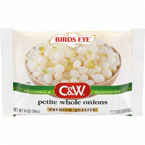 Birds Eye® C&W® Premium Quality Petite Whole Onions Frozen Vegetable Perspective: front