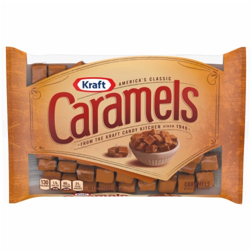 Kraft America's Classic Individually Wrapped Candy Caramels Perspective: front