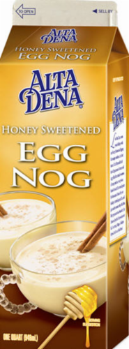 Alta Dena Honey Egg Nog Perspective: front