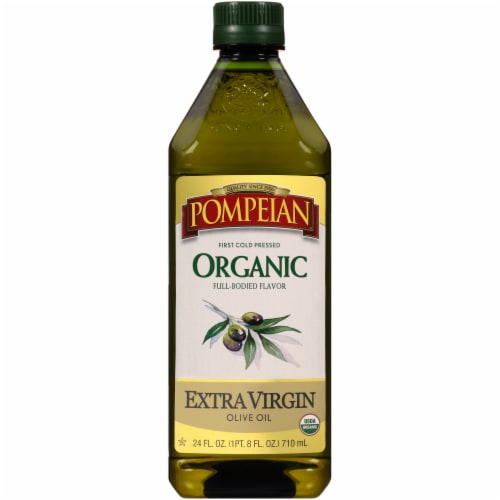 Pompeian Organic Extra Virgin Olive Oil Perspective: front
