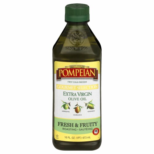 Pompeian Extra Virgin Olive Oil Perspective: front