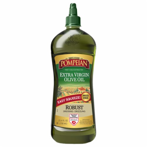 Pompeian Extra Virgin Olive Oil Easy Squeeze Perspective: front