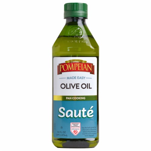 Pompeian® Made Easy Saute Pan Cooking Olive Oil Perspective: front
