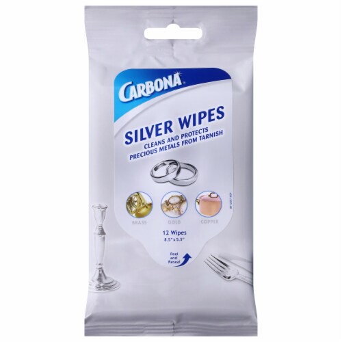 Carbona® Silver Wipes Perspective: front