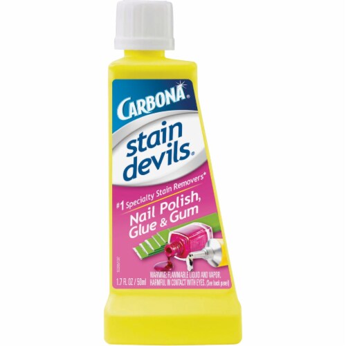 Carbona Stain Devils 1.7 Oz. Formula 1 Nail Polish, Glue, & Gum Stain Remover Perspective: front