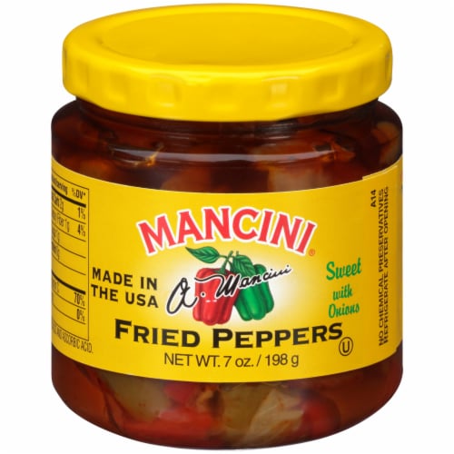 Mancini Fried Sweet Peppers with Onion Perspective: front