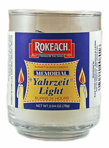 Rokeach® Memorial Yahrzeit Light Perspective: front