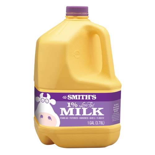 Smith's 1% Lowfat Milk Gallon Perspective: front