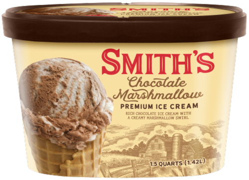 Smith's Chocolate Marshmallow Ice Cream Tub Perspective: front