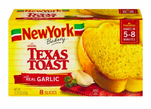 New York Bakery Garlic Frozen Texas Toast Perspective: front