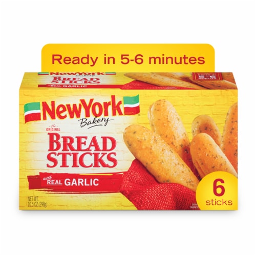 New York Bakery Frozen Garlic Breadsticks Perspective: front