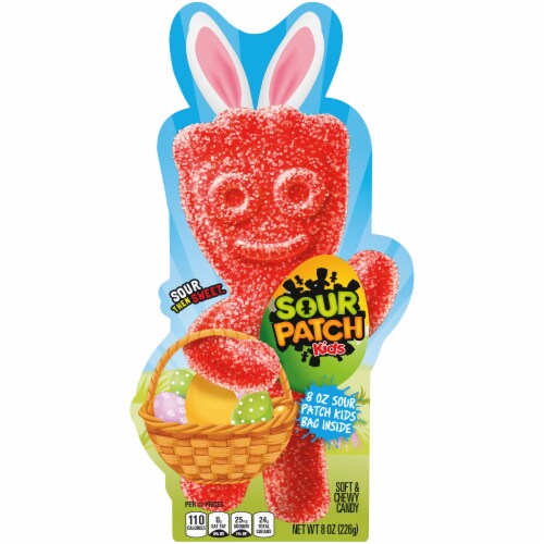 Sour Patch Kids Soft & Chewy Easter Candy Basket Centerpiece Perspective: front